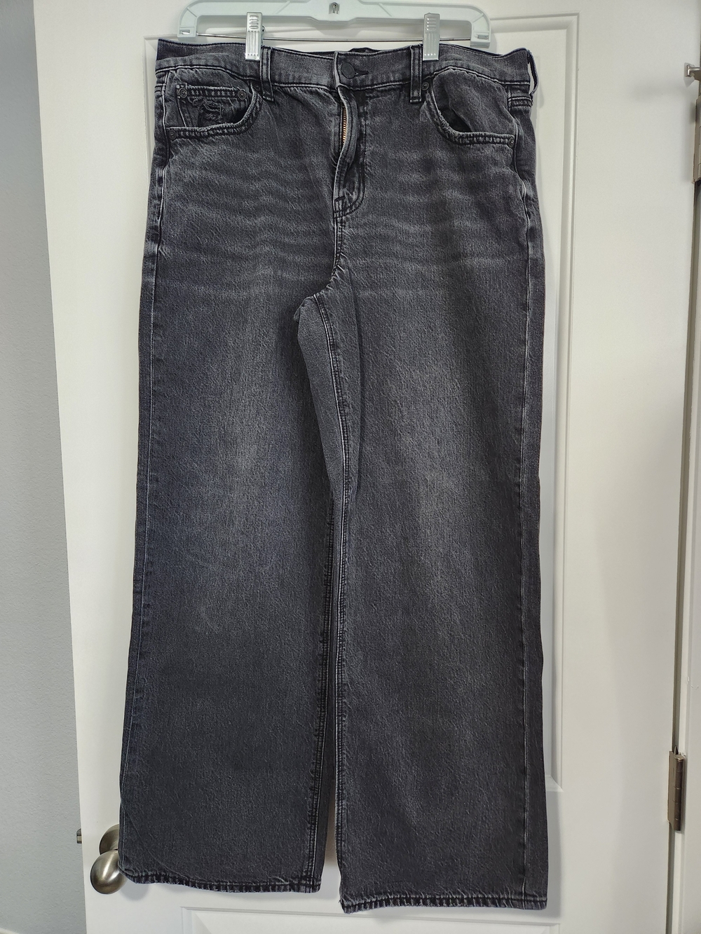 American Eagle Outfitters Charcoal Wide Leg Jeans